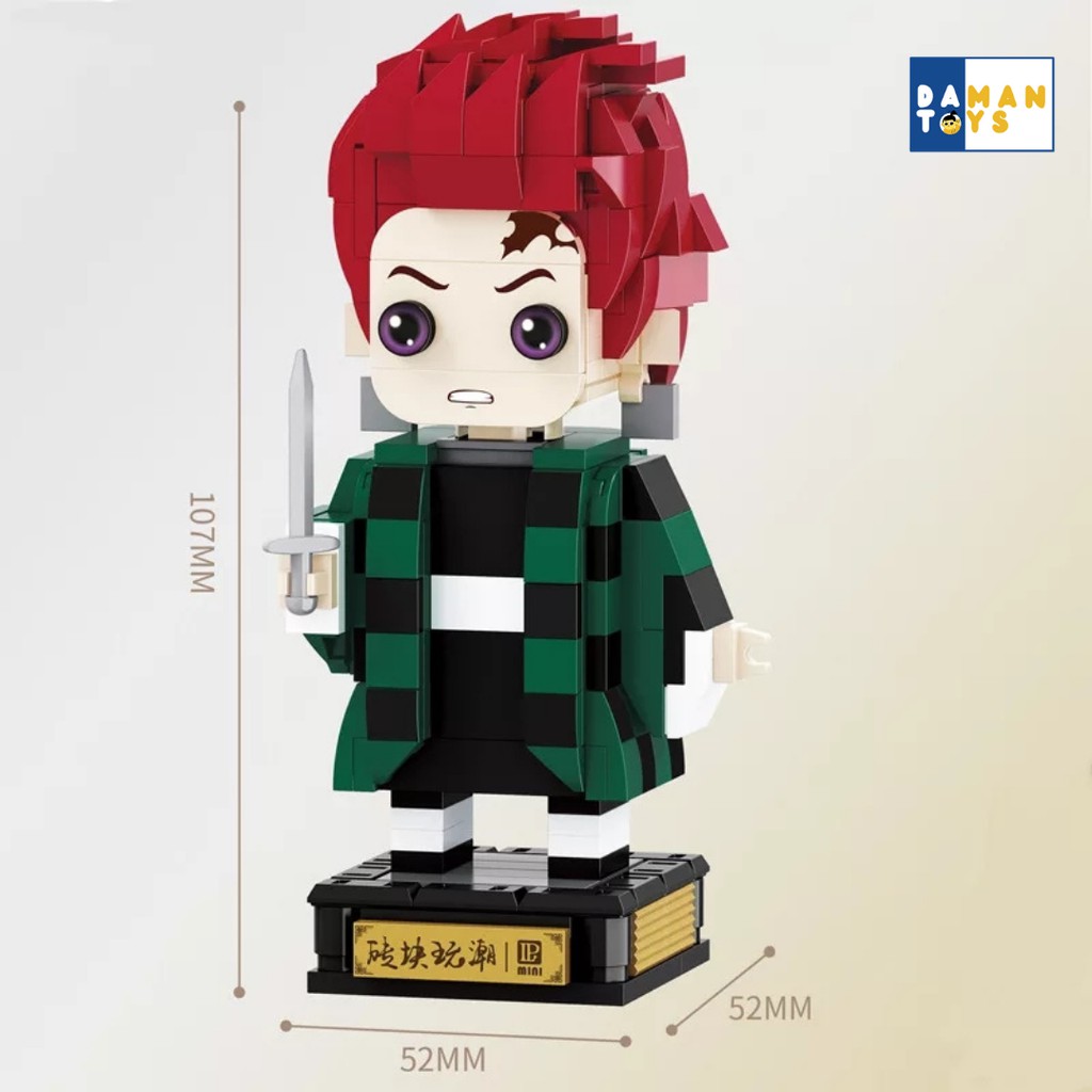 Demon Slayer Kimetsu No Yaiba Zenitsu/Nezuko/Giyuu /Tanjirou/Rengoku Bricks PVC Action Figure