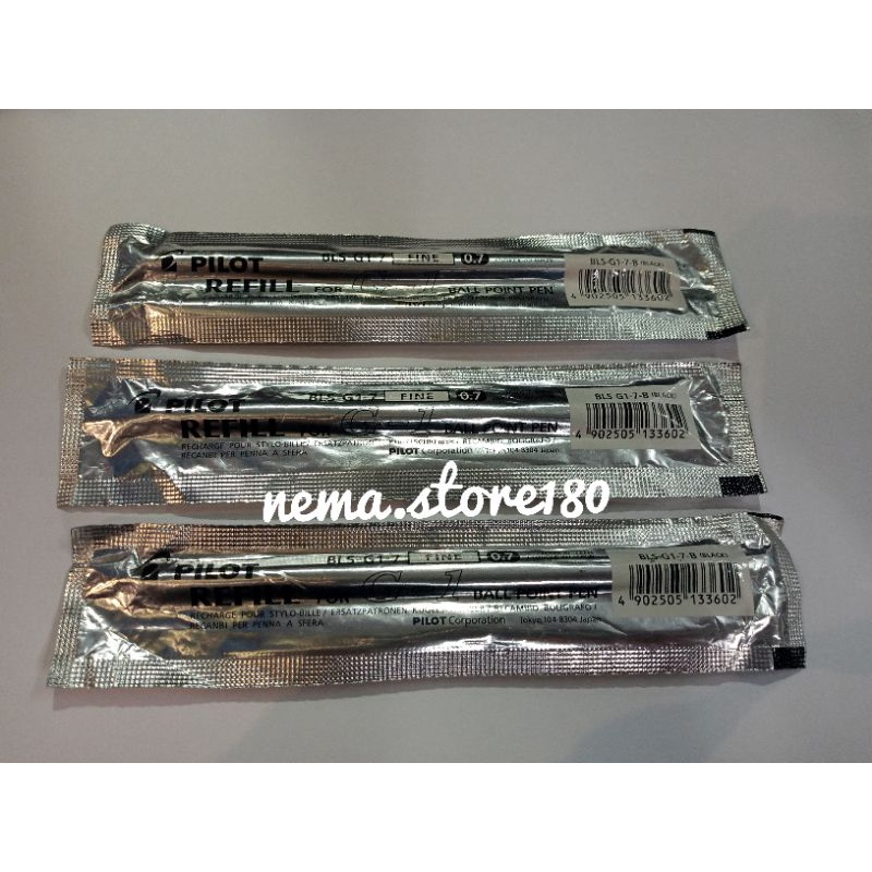 

REFILL PULPEN PILOT BLS G-1 O7/ISI PENA BLS G-1 07 HITAM DAN BIRU