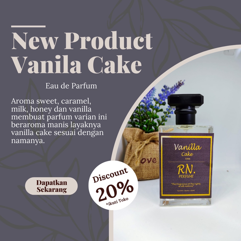 Jual Parfum Vanilla Cake Premium / Parfum unisex Vanilla Cake / Parfum