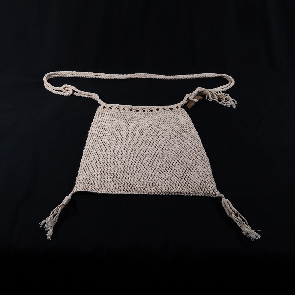 Tas koja baduy original bahan katun full warna putih ukuran lebar 27cm panjang 25cm