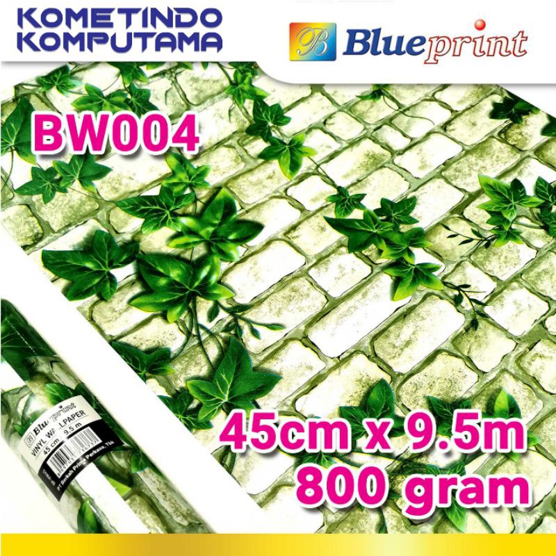 BW004 Wallpaper Sticker Vinyl Dinding BLUEPRINT 45Cm x 9,5M Varian BW004 - Wallpaper Dinding