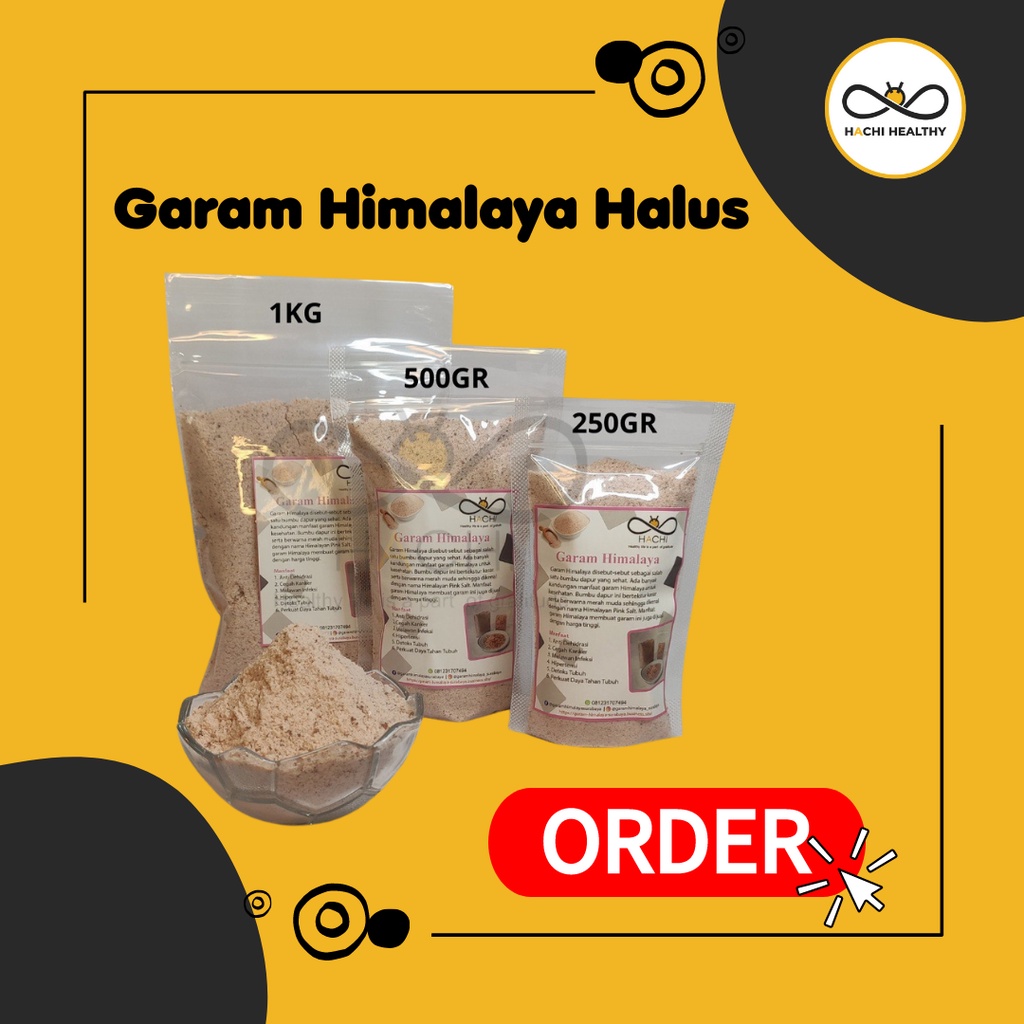 

BIG SALE Garam untuk Detox, Garam Himalaya, Garam Sehat 250gr