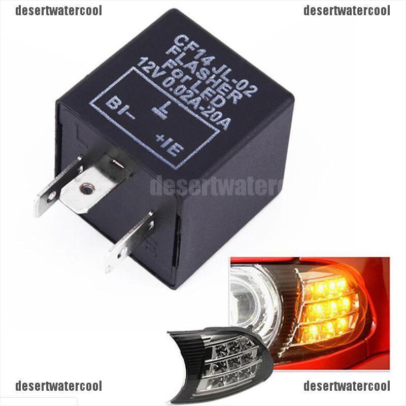 Deid CF14 JL-02 EP35 Relay 3-Pin 12V Untuk Lampu Sein LED Mobil