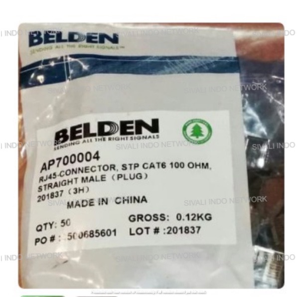 CONNECTOR METAL RJ 45 CAT6 MERK BELDEN