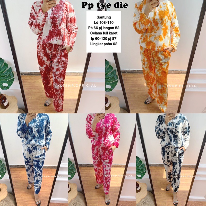 PIYAMA SANTUNG / ONE SET MURAH/ BAJU TIDUR