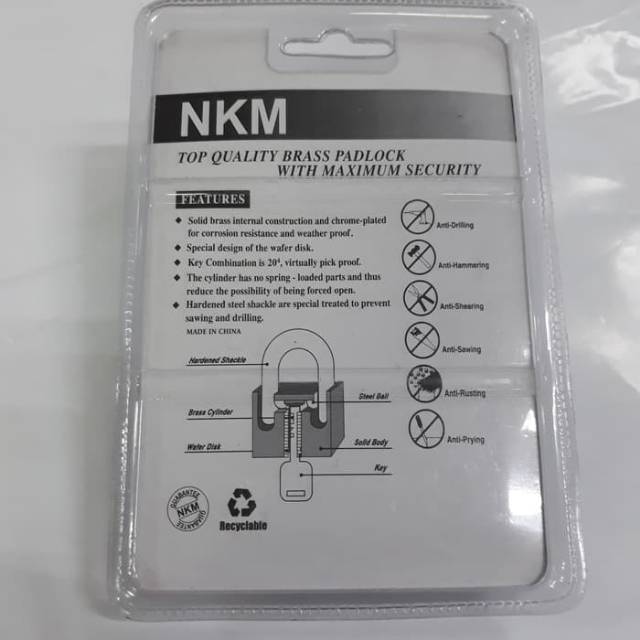 Gembok Serbaguna Professional Lock 50 mm Pendek