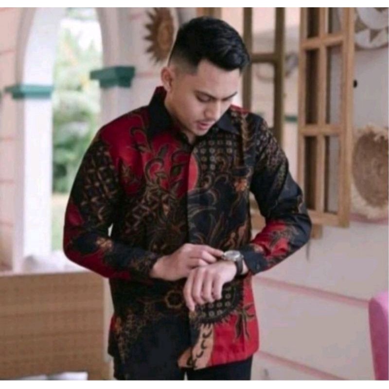 KEMEJA BATIK PRIA LENGAN PANJANG JAYANEGARA FUL FURING