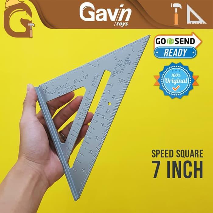 

Speed Square Combination Square Aluminum Penggaris Siku Sudut Tukang-T