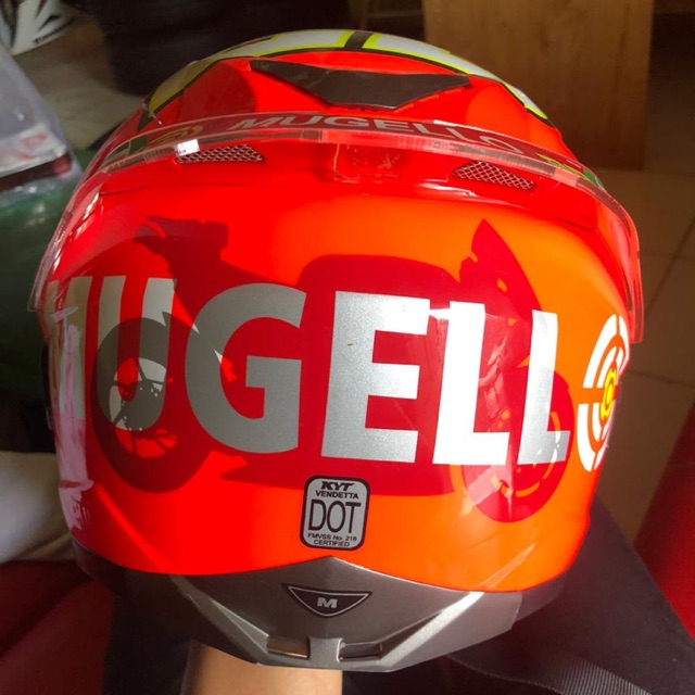 HELM KYT VENDETTA 2 MOTIF ROSSO MUGELLO IANONE