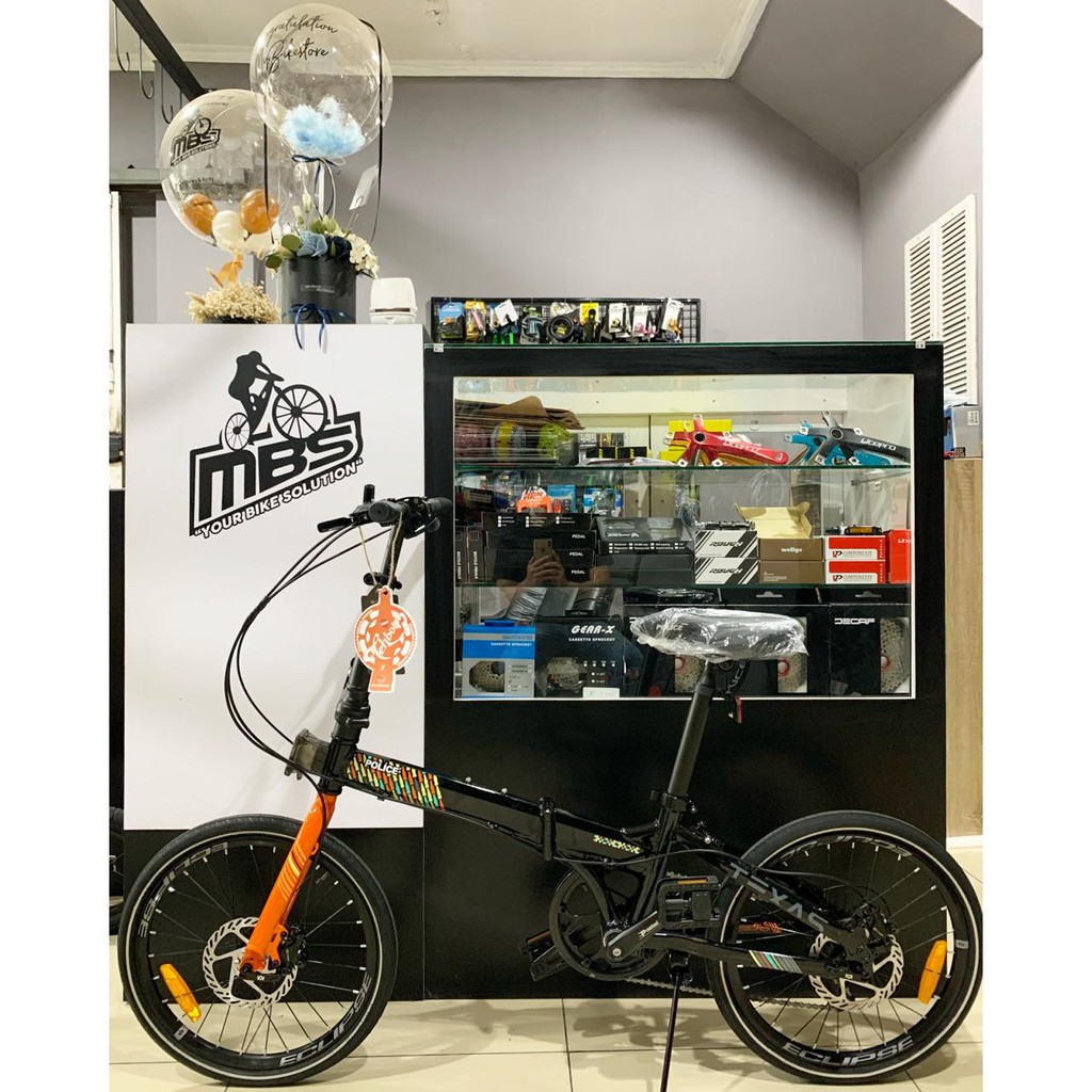 Sepeda Lipat Police Texas 8 Special Edition Teh Botol Sosro