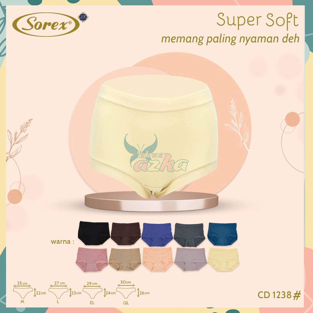 CD Merek Sorex 1238|Pakaian Dalam Wanita Dewasa|Celana Dalam|CD Wanita