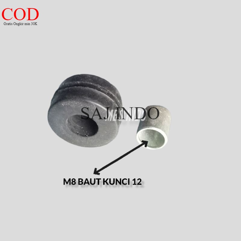 karet body + bosh m8  original