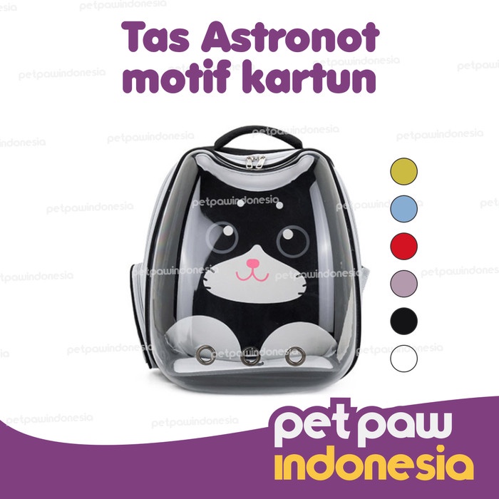 TAS ASTRONOT RANSEL ANJING KUCING HEWAN MOTIF KARTUN LUCU