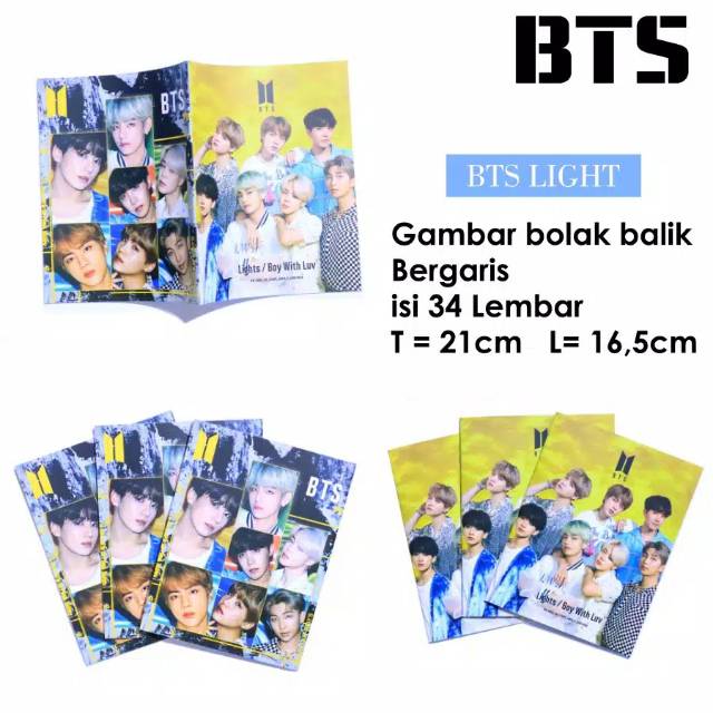 

Buku tulis BTS BT21 keren