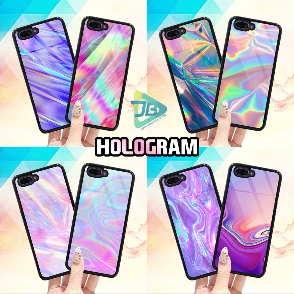 HARDCASE 2D GLOSSY HOLOGRAM OPPO VIVO XIAOMI SAMSUNG REALME IPHONE ALL TYPE JB4675