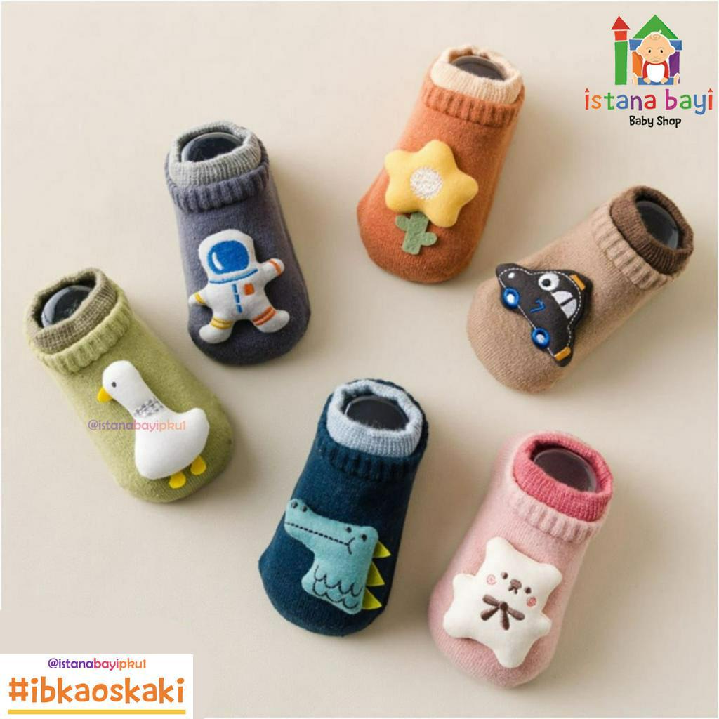 Carterlove Kaos Kaki Motif 3D / Kaos Kaki Bayi / kaos kaki Rattle