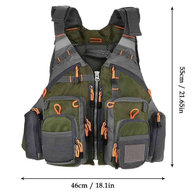 LIXADA Rompi Pancing Fishing Life Jacket Multi Slot - GDS09