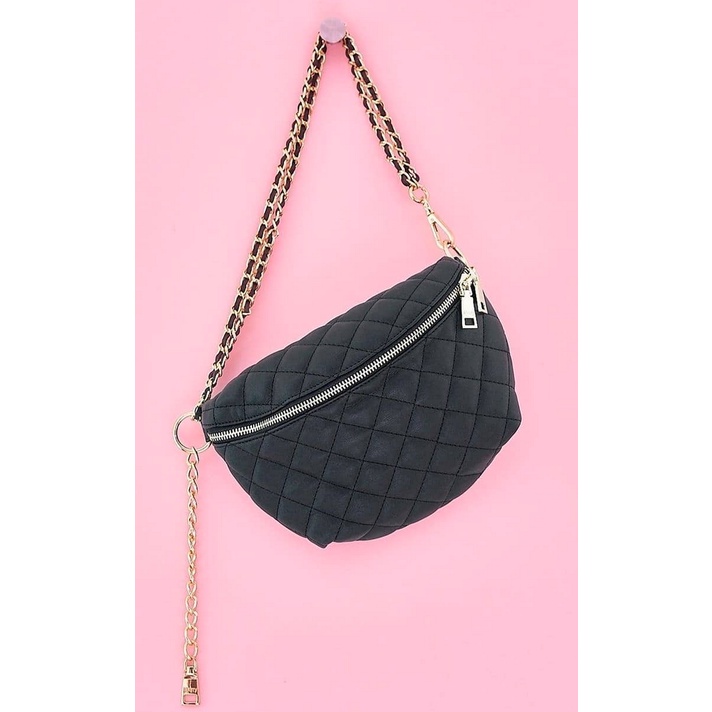 iBerry Mama Bum Bag - Bumbag Fanny Pack Chain Leather Bahu Shoulder Waist Pinggang Selempang Crossbody Baby