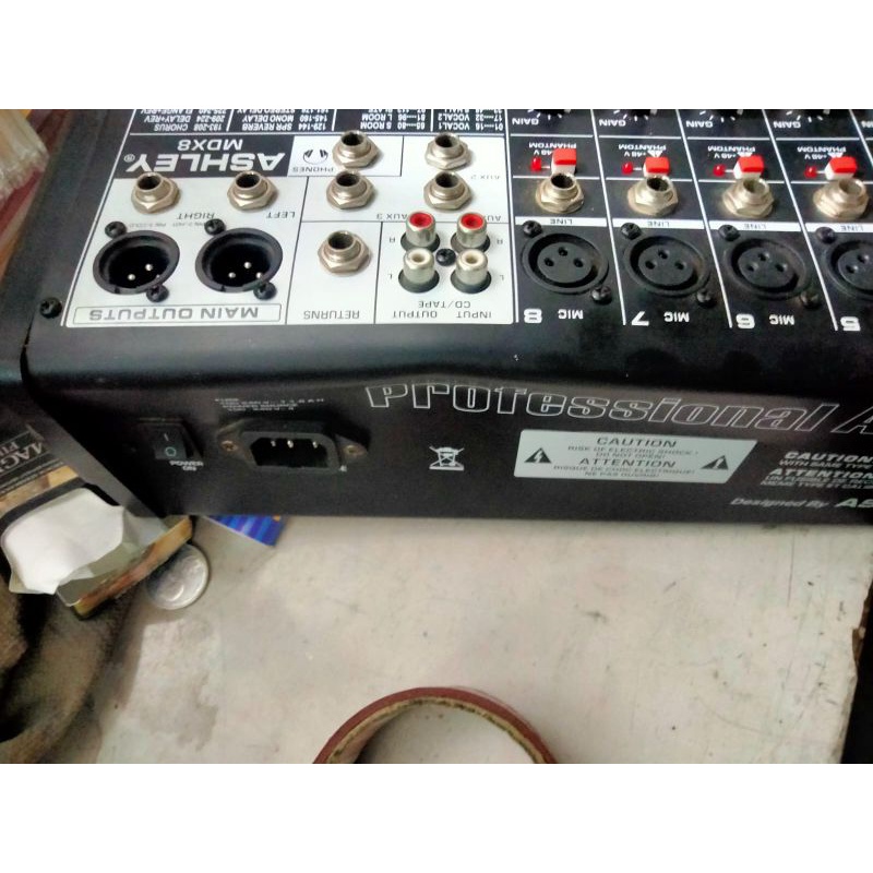 mixer bekas ashley mdx8 ada penyok
