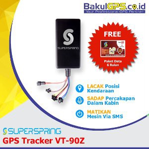 GPS Tracker Pelacak Mobil Super Spring VT 90s   Lacak   Sadap   Matikan Mesin via SMS
