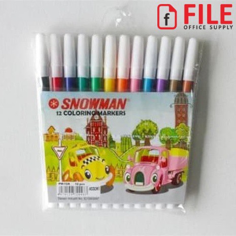 

Spidol Kecil 12 Warna Snowman / Coloring Markers