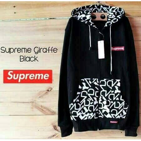 Jaket Supreme Techno Hitam / Supreme Giraffe