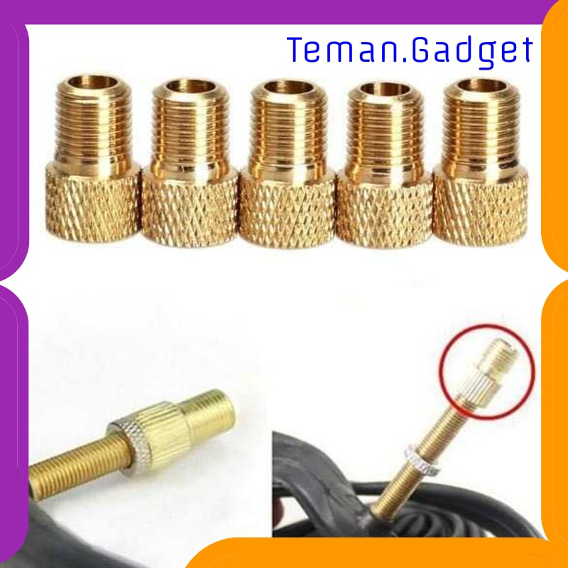 TG-IB744 KONEKTOR POMPA VALVE PENTIL BAN SEPEDA PRESTA TO SCHRADER 10PCS - EV23