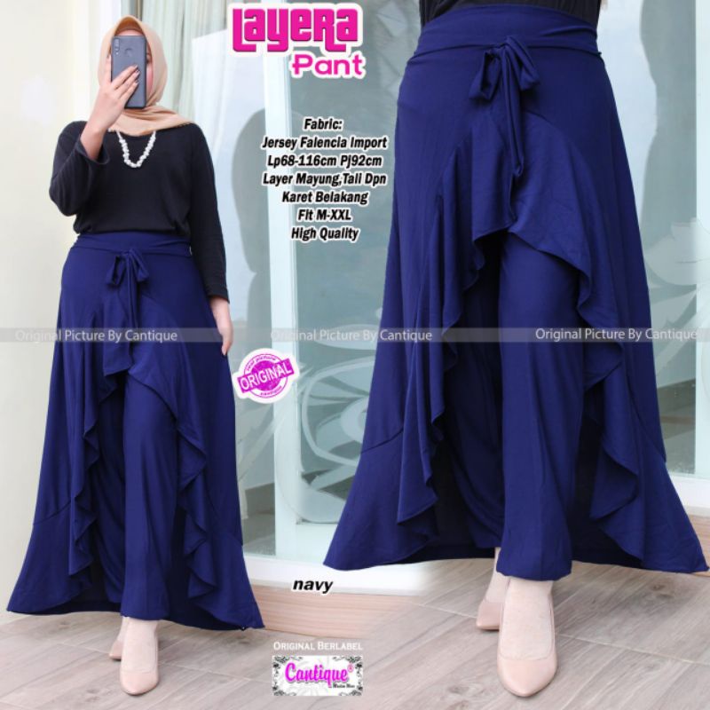 layera pants celana semi rok by cantique