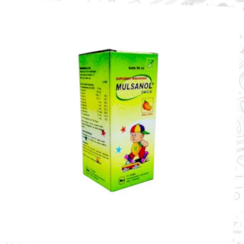 MULSANOL EMULSI 60 ML SIRUP SUPLEMEN KESEHATAN ANAK MULTIVITAMIN VITAMIN A B KOMPLEKS D B1 B12