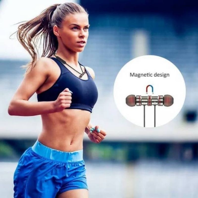 Headphone Bluetooth J Sport Magnet Wireless Magnetic headset handsfree earphone