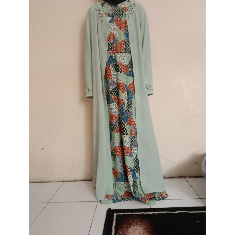preloved gamis set outer ukuran jumbo