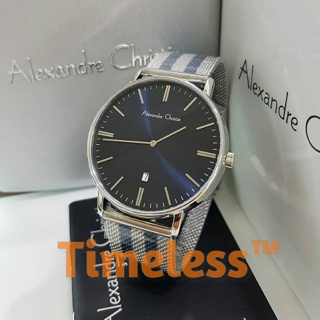 Jam tangan pria alexandre christie ac 8582 MD Silver
