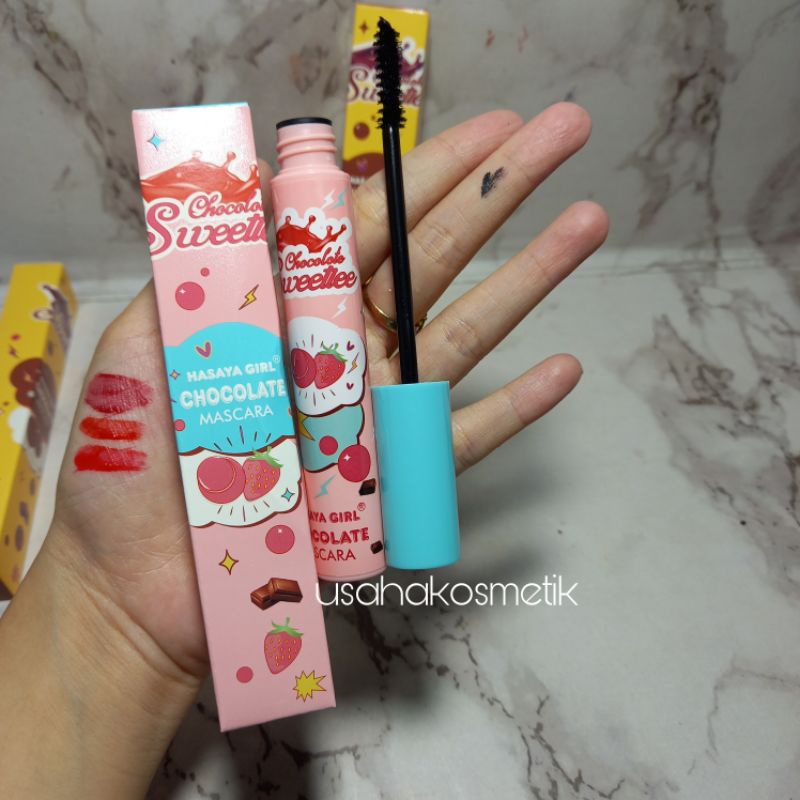 ECER!! MASCARA/MASKARA HASAYA GIRL CHOCOLATTE SWEETER CUTE NO.HH1064