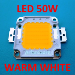 High Power LED 50W Kuning / Warm White 3000 - 3500K HPL 32-34V 1500mA