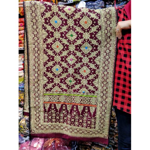 Songket lepus / songket tenun  asli Palembang / asli tenun palembang