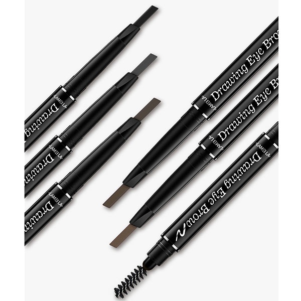 Lameila Eyebrow Pencil Drawing Eye Brow 2 In 1 / Double Head Eye Brow Pencil / Pensil Alis Putar Waterproof / TV-24