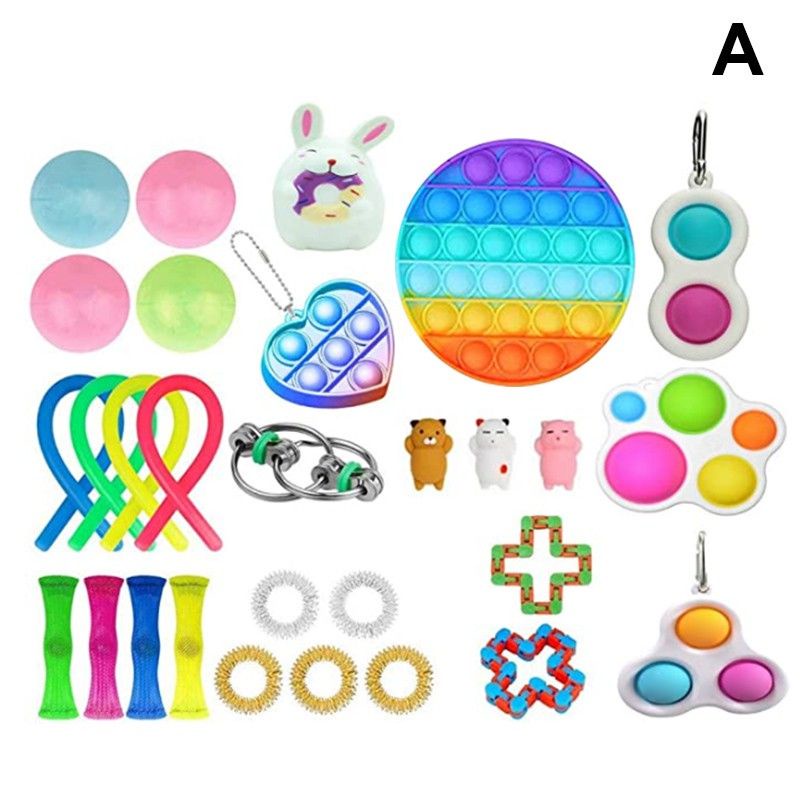 Mainan Set Fidget Toy Pack Fidget with Stress Ball Toy Stress Relieve and Anty Anxiety Murah Viral