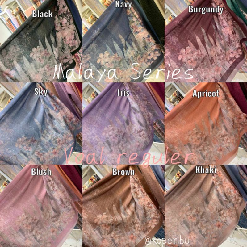 Malaya series Buttonscarves Malaya Series BS iris magenta Khaki Black Blush Sky Irish