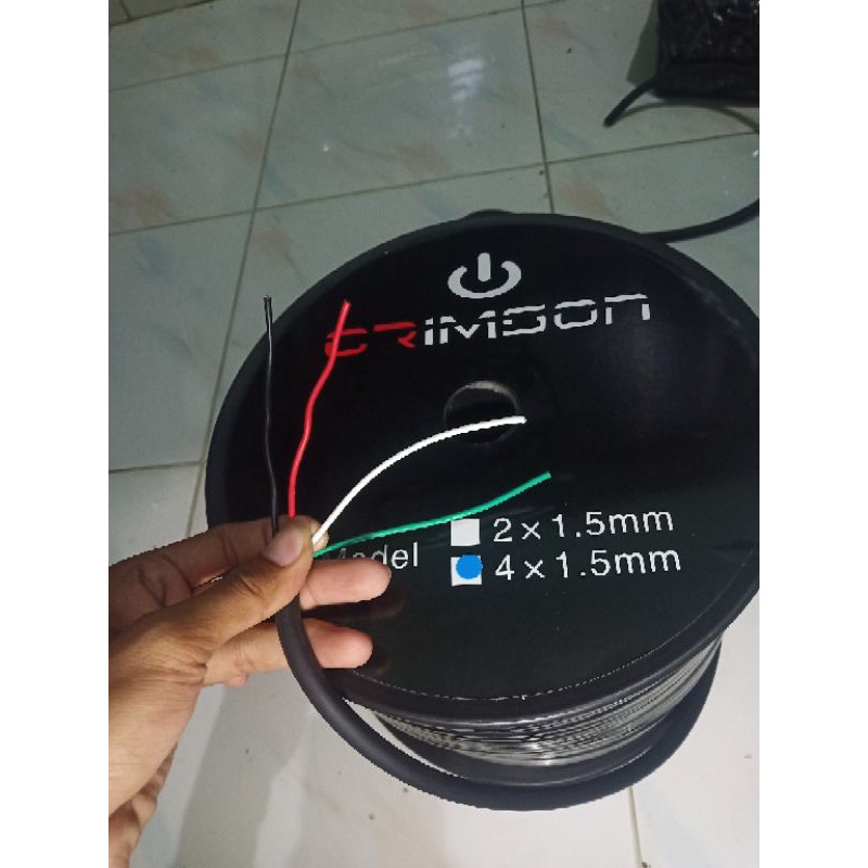 kabel speaker crimson isi 4 x 1,5mn (harga per meter)