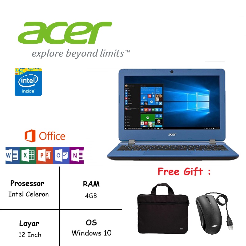 Laptop/Notebook Acer ES 11 RAM 4GB SSD 240GB Windows 10