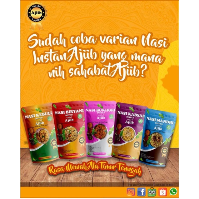

Nasi instan ajiib komplit