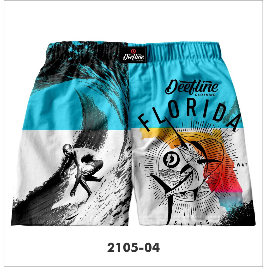 CELANA BOXER PRIA | CELANA PENDEK | BOXER FULL PRINT DEEFLINE