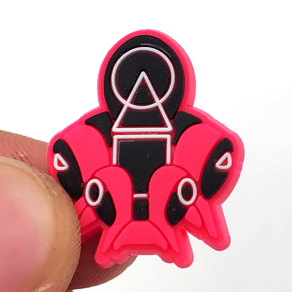 Gelang Tangan Rantai Aksen Liontin Kartun Cumi-Cumi Bahan Pvc Untuk Aksesoris Pria / Wanita