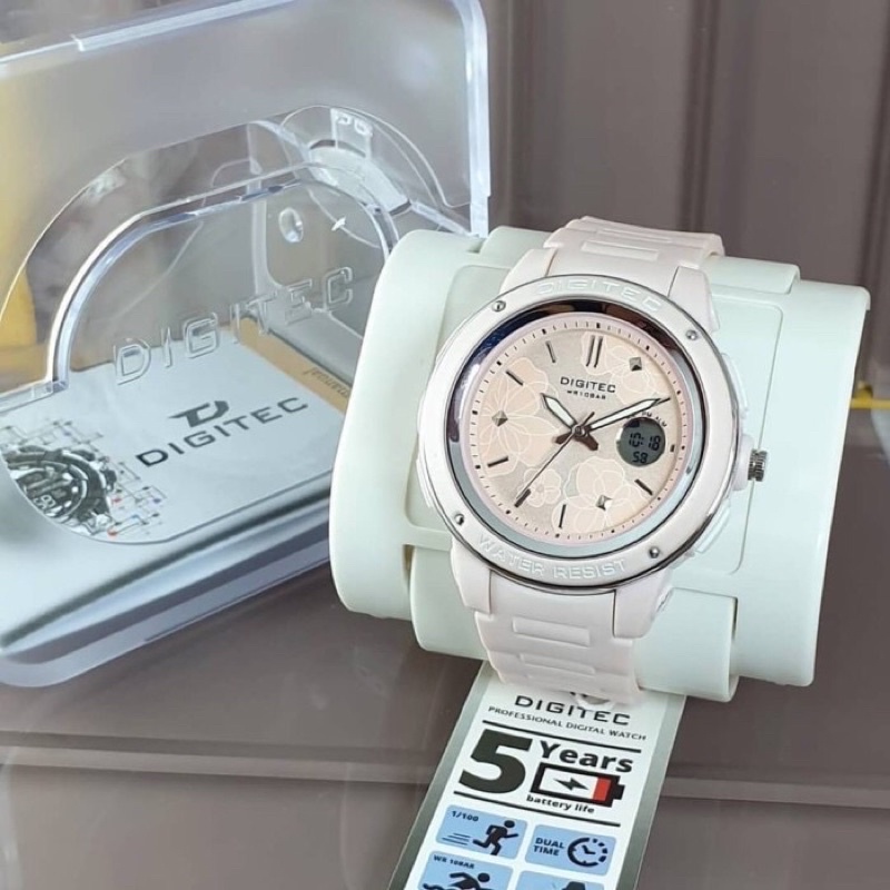 JAM TANGAN WANITA 3092T - 4092T / DIGITEC 3092 -4092 DUAL TIME [ORIGINAL]