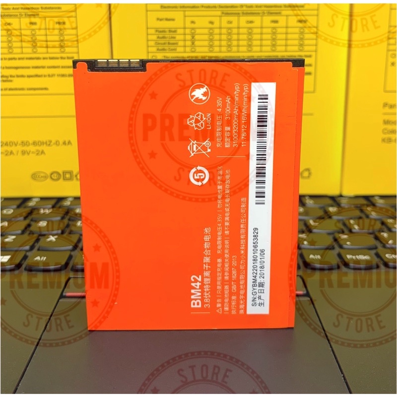 Baterai Batre Xiaomi Redmi Note 1 Bm42 Baterai Batre Xiaomi Note 1 original