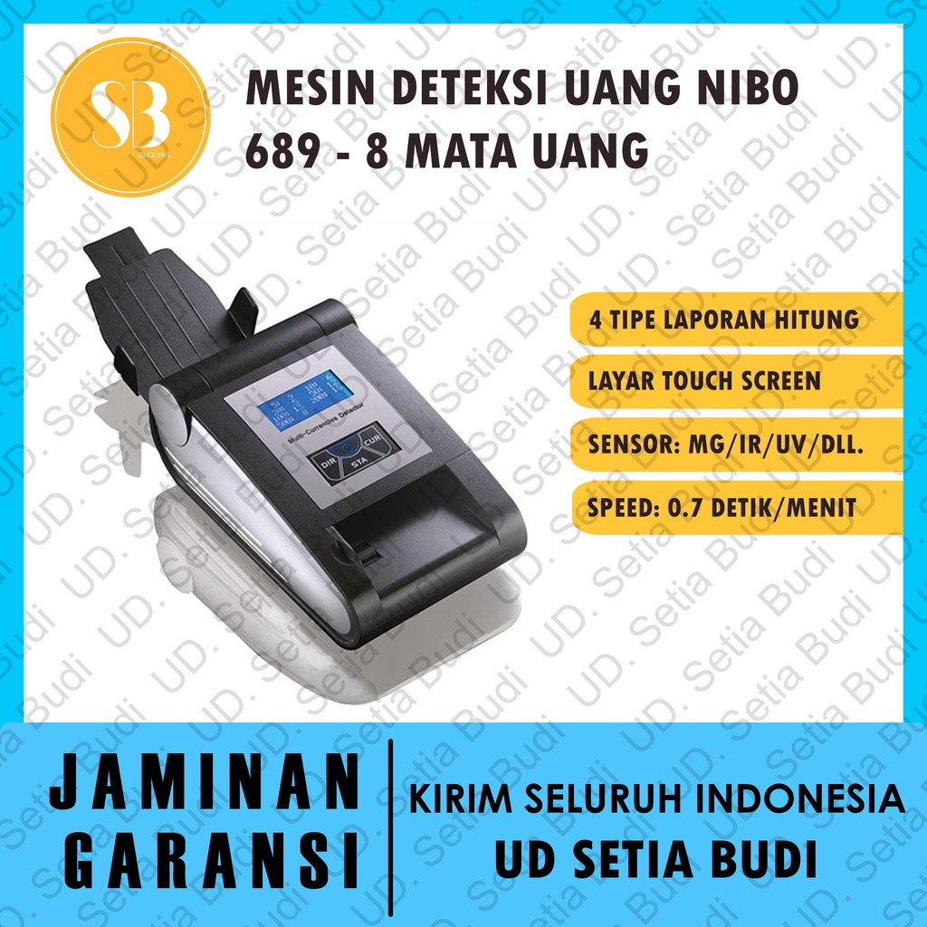 Mesin Deteksi Uang NIBO 689 Money Detector