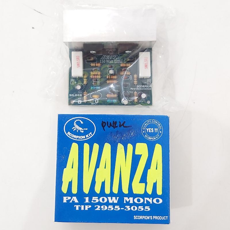 Kit Power Amplifier AVANZA 150 Watt Mono TIP 2955-3055