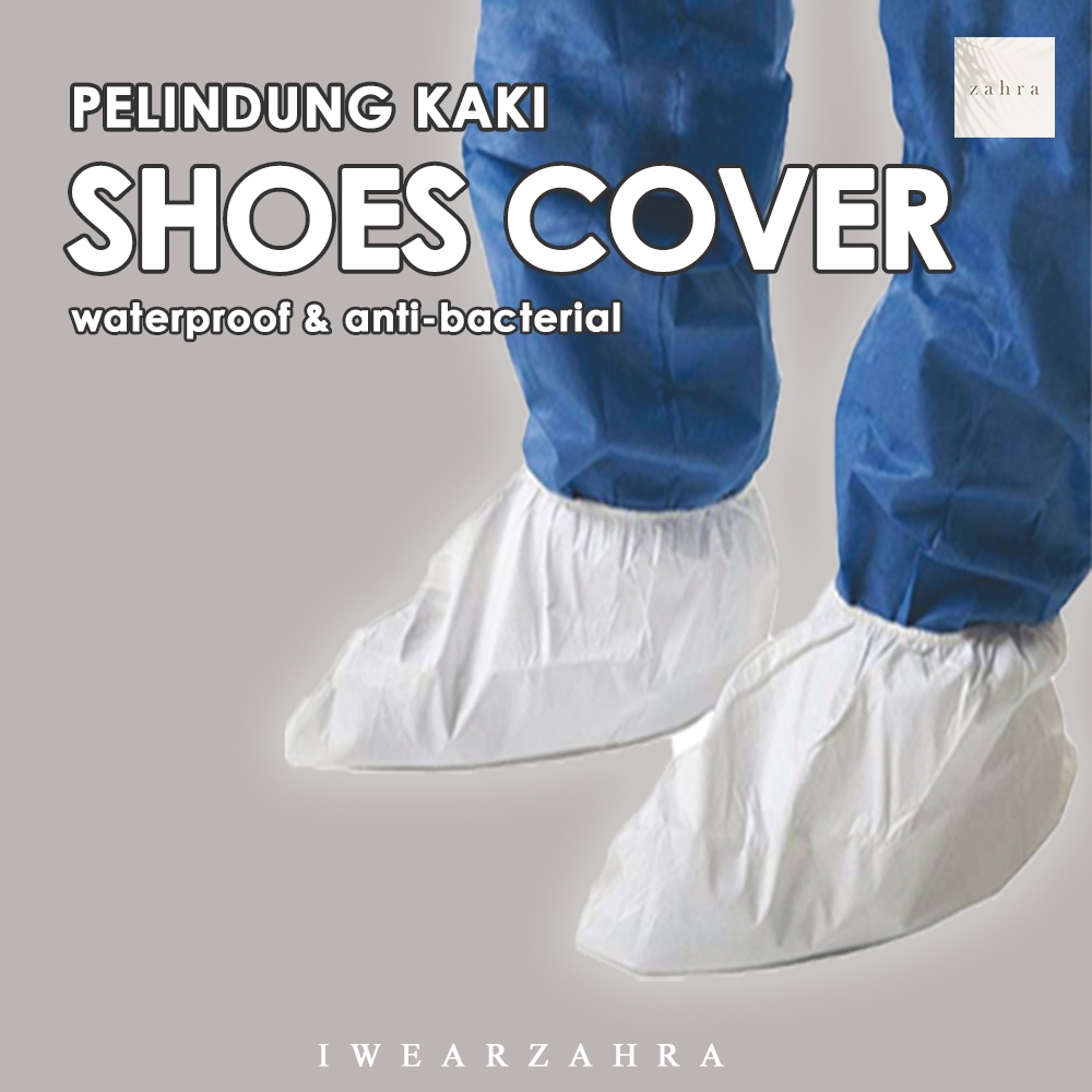 SHOE COVER - 1 Pc APD Pelindung Kaki Sepatu Shoes Spunbound Pembungkus Pelapis Medis Sarung Tangan