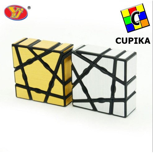 Rubik Yongjun Floppy Ghost 3x3x1 1x3x3 Silver magic cube qiyi Qy Moyu