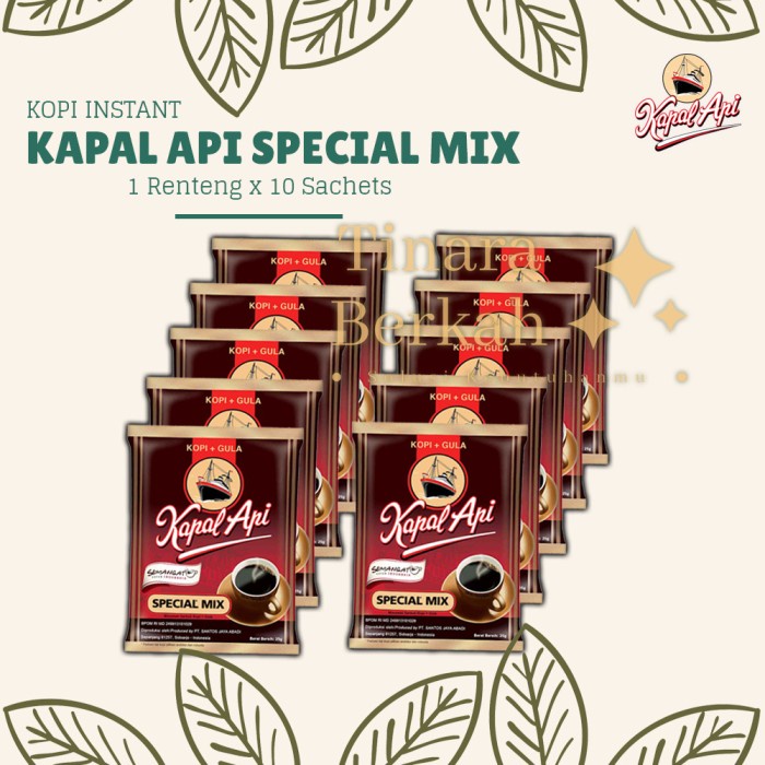 

Kopi KAPAL API Special Mix 1 Renteng / 10 Sachet / 1 Renceng isi 10 Pcs